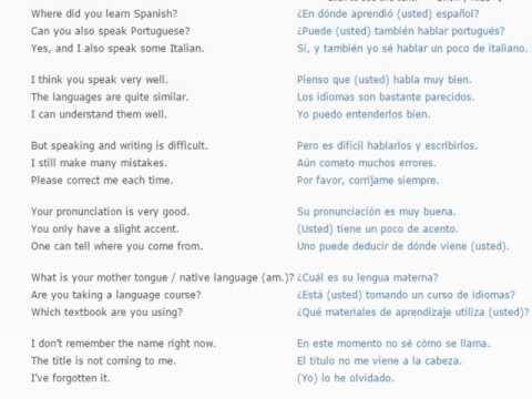 Spanish lesson/English lessons how to study spanish 23 (Learning foreign languages)